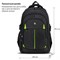 Рюкзак BRAUBERG TITANIUM универсальный, 3 отделения, черный, салатовые вставки, 45х28х18 см, 270766 270766