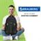 Рюкзак BRAUBERG TITANIUM универсальный, 3 отделения, черный, салатовые вставки, 45х28х18 см, 270766 270766