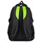 Рюкзак BRAUBERG TITANIUM универсальный, 3 отделения, черный, салатовые вставки, 45х28х18 см, 270766 270766