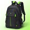 Рюкзак BRAUBERG TITANIUM универсальный, 3 отделения, черный, салатовые вставки, 45х28х18 см, 270766 270766