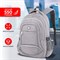 Рюкзак BRAUBERG HIGH SCHOOL универсальный, 3 отделения, "Туман", светло-серый, 46х31х18 см, 270762 270762