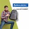 Рюкзак BRAUBERG DELTA универсальный, 2 отделения, серый, "Lime insert", 49х33х18 см, 225293 225293