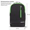 Рюкзак STAFF STRIKE универсальный, 3 кармана, черный с салатовыми деталями, 45х27х12 см, 270785 270785