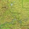 Карта России физическая 116х80 см, 1:7,5М, с ламинацией, интерактивная, европодвес, BRAUBERG, 112393 112393