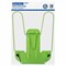 Подставка для книг и учебников BRAUBERG LINE+, металлическая, зеленая, европодвес, 238072 238072