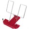 Подставка для книг и учебников BRAUBERG LINE, металлическая, красная, европодвес, 237965 237965