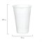 Стакан одноразовый, пластиковый 200 мл, КОМПЛЕКТ 100 шт., БЮДЖЕТ, белые, ПП, холодное/горячее, LAIMA, 600934 600934