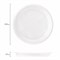 Одноразовые тарелки плоские, КОМПЛЕКТ 100 шт., пластик, d=220 мм, БЮДЖЕТ, белые, ПС, холодное/горячее, LAIMA, 600943 600943