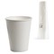 Стакан одноразовый бумажный 300/430 мл, D 90 мм, КОМПЛЕКТ 50 шт., однослойные, белые, холодное/горячее, ФОРМАЦИЯ, HB90-430-0000-50 603867