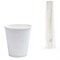 Стакан одноразовый бумажный 250/280 мл, D 80 мм, КОМПЛЕКТ 75 шт., однослойные, белые, холодное/горячее, ФОРМАЦИЯ, HB80-280-0000-75 603866