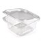 Одноразовый контейнер квадратный 500 мл С КРЫШКОЙ ЮП-РКСП, КОМПЛЕКТ 360 шт., прозрачный ПЭТ, ЮУПМ6013 608019