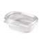 Одноразовый контейнер овальный 350 мл, С КРЫШКОЙ, ЮП-РКС, КОМПЛЕКТ 360 шт., прозрачный, ПЭТ, ЮУПМ6003 608013