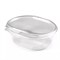 Одноразовый контейнер овальный 750 мл, С КРЫШКОЙ, ЮП-РКС, КОМПЛЕКТ 420 шт., прозрачный ПЭТ, ЮУПМ6005 608015