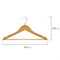Вешалки-плечики, размер 48-50, КОМПЛЕКТ 5шт, деревянная, перекладина, цвет сосна, BRABIX "Стандарт", 601159 601159