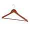 Вешалки-плечики, размер 48-50, КОМПЛЕКТ 5 шт., дерево, перекладина, цвет вишня, BRABIX "Стандарт", 601161 601161