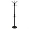Вешалка-стойка SHT-CR450, 1,86 м, диск 37 см, 6 крючков + 4 дополнительных, металл/мрамор, черная, В1-50 602344