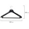 Вешалка-плечики, размер 50-52, пластик, анатомическая, перекладина, крючки для бретелей, черный, С041 601185
