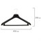 Вешалка-плечики, размер 48-50, пластик, анатомическая, перекладина, крючки для бретелей, черный, С024/С044 601186