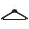 Вешалка-плечики, размер 48-50, пластик, анатомическая, перекладина, крючки для бретелей, черный, С024/С044 601186