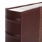Фотоальбом BRAUBERG на 300 фотографий 10х15 см, обложка под кожу, бумажные страницы, бокс, бордо+бронза, 390681 390681