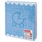 Фотоальбом BRAUBERG "Baby shoes" на 200 фото 10х15 см, твердая обложка, термосклейка, голубой, 39114, 391147 391147