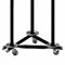 Вешалка на колесах на 15 крючков с держателем для зонтов "Гардикс-3К", металл, черная 607722