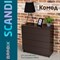 Комод BRABIX "Scandi CM-001", 750х330х730 мм, 4 ящика, ЛДСП, венге, 641902, ЦБ013659 -3 641902