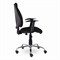 Кресло BRABIX "Comfort MG-322", хром, регулируемая эргономичная спинка, ткань, черное, 532558 532558