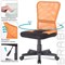 Кресло компактное BRABIX "Smart MG-313", без подлокотников, комбинированное, черное/оранжевое, 531844 531844