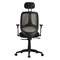 Кресло BRABIX "Saturn ER-400", с подголовником, комбинированное, черное/серое, 530871 530871