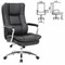 Кресло офисное BRABIX PREMIUM "Amadeus EX-507", экокожа, хром, черное, 530879 530879