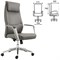 Кресло офисное BRABIX PREMIUM "Jazz EX-757", синхромеханизм, алюминий, экокожа, серое, 532490 532490