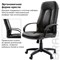 Кресло офисное BRABIX "Strike EX-525", экокожа черная, 531382 531382