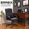 Кресло офисное BRABIX "Quadro EX-524", компактная упаковка, экокожа, черное, 532104 532104