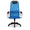 Кресло офисное МЕТТА "SU-B-8" пластик, ткань-сетка, сиденье мягкое, синее 532436