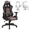 Кресло компьютерное BRABIX "GT Racer GM-100", две подушки, ткань, экокожа, черное/коричневое, 531819 531819