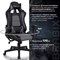 Кресло компьютерное BRABIX "GT Racer GM-100", две подушки, экокожа, черное/серое, 531926 531926