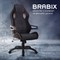 Кресло компьютерное BRABIX "Techno Pro GM-003", ткань, черное/серое, вставки оранжевые, 531813 531813