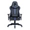 Кресло компьютерное BRABIX "GT Carbon GM-120", две подушки, экокожа, черное/синее, 531930 531930