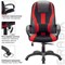 Кресло компьютерное BRABIX PREMIUM "Rapid GM-102", экокожа/ткань, черное/красное, 532107 532107