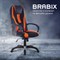 Кресло компьютерное BRABIX PREMIUM "Rapid GM-102", экокожа/ткань, черно/оранжевое, 532420, GM-102_532420 532420