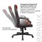 Кресло компьютерное BRABIX "Game GM-017", экокожа/ткань, черное/красное, 532642, GM-017_532642 532642