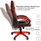 Кресло компьютерное BRABIX "Blaze GM-162", TW/экокожа, черное/красное, 532580, 7083508 532580