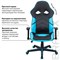 Кресло компьютерное BRABIX "Storm GM-006", регулируемые подлокотники, экокожа, черное/голубое, 532501 532501