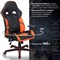 Кресло компьютерное BRABIX "Storm GM-006", регулируемые подлокотники, экокожа, черное/оранжевое, 532502 532502