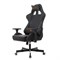 Кресло компьютерное Knight ARMOR, 2 подушки, экокожа премиум, черное, 1628888 532695