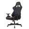 Кресло компьютерное Knight ARMOR, 2 подушки, экокожа премиум, черное, 1628888 532695