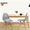 Стулья BRABIX "Eames CF-010", КОМПЛЕКТ 4 шт., пластик серый, опоры дерево/металл, 532632, 2033A 532632
