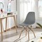 Стулья BRABIX "Eames CF-010", КОМПЛЕКТ 4 шт., пластик серый, опоры дерево/металл, 532632, 2033A 532632