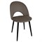 Стулья КОМПЛЕКТ 2 шт., "Luna CF-070", велюр коричневый, каркас металлический, усиленный, черный, BRABIX, 532772 532772